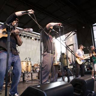 Ozomatli Music Band Performs for Crowd