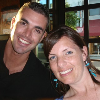 Dan and Penelope Smiling Together at SF Restaurant