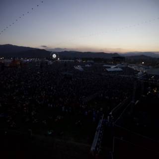 Coachella Crowd at Dusk