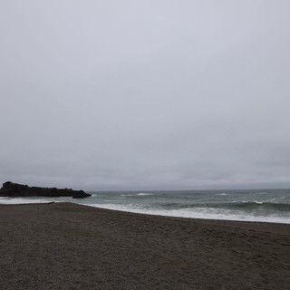 Overcast Solitude on a Rugged Northern California Beach