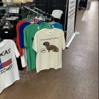 Dog Shirt on Display
