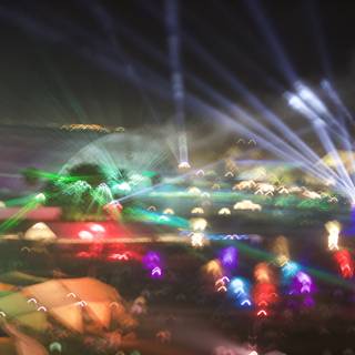 Spectacular Night Show at Coachella Festival