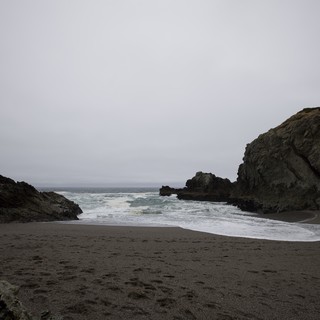 Moody Cove at Dusk on the California Coast