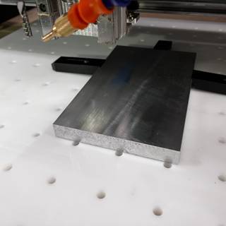 Laser Cutting a Metal Block