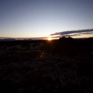 Desert Sunset Over New Mexico Landscape