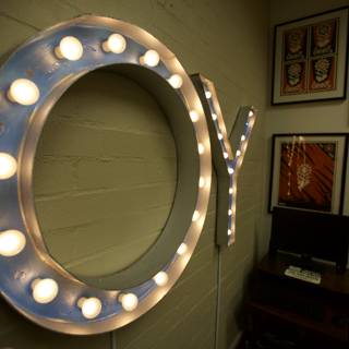 Circle Sign Lights Up the Room