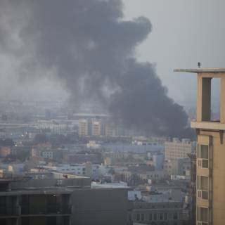 Fire Engulfs Al-Jazeera Building in Qatar Capital