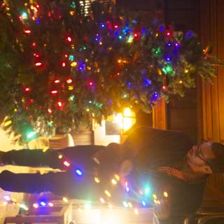 Christmas Tree Lighting with a Distinguished Gentleman