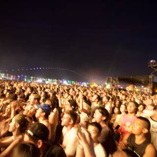 Concert Crowd Captured Under the Night Sky