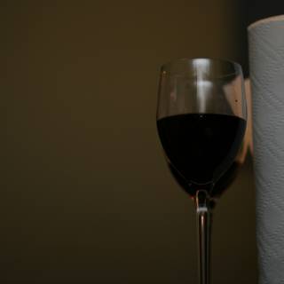 White Napkin with Red Wine Stains
