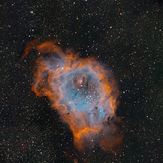M8 Lagoon Nebula in SHO Narrowband Palette