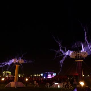Electrifying Night Sky at Coachella