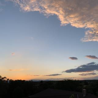 Stunning Sunset over Santa Fe Skyline