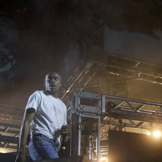 Vince Staples rocks the stage under the spotlight