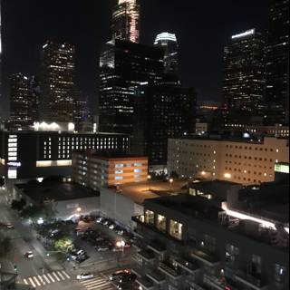 Cityscape of Los Angeles at Night