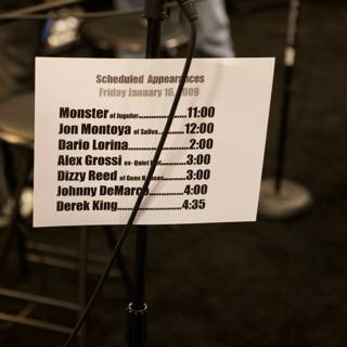 Microphone Stand Sign