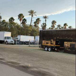 Trucks Amongst the Palms