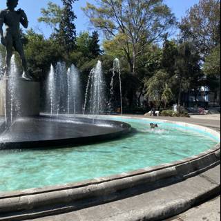 The Statue and Fountain of Plaza Rio De Janeiro