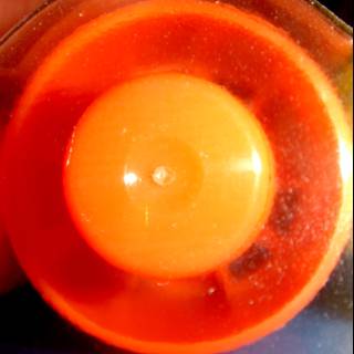 Orange plastic egg holder