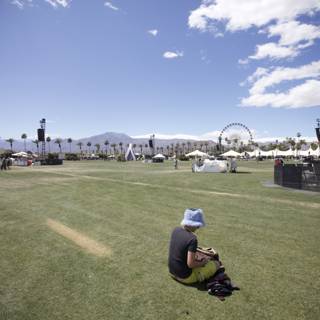Relaxing on the Grass at Coachella