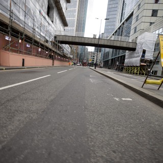 Empty London Street During Construction Development Phase