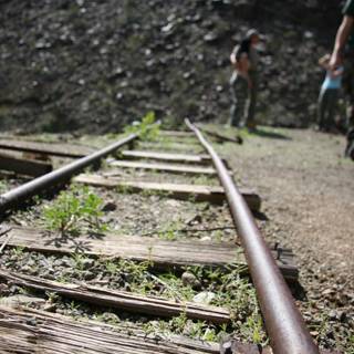 Rusty Railroad Track Walk