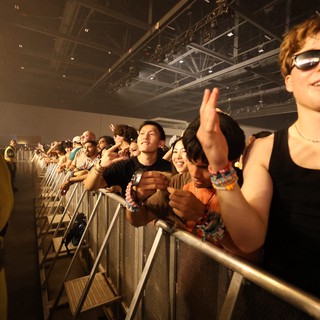 Euphoric Crowd Presses Against Barrier at Wobbleland