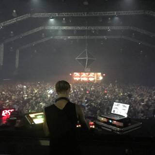 DJ lighting up the night at San Bernardino concert