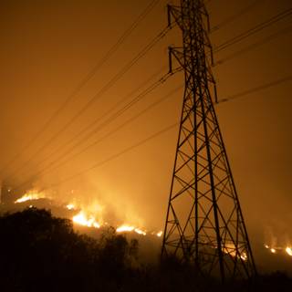 Wildfire Threatens Power Infrastructure
