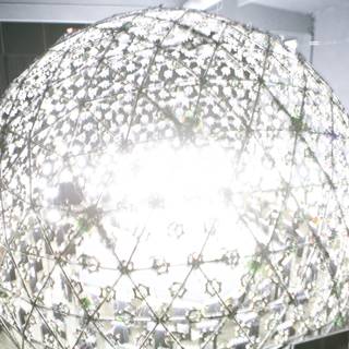 Illuminated Sphere in Architectural Wonder Caption: A stunning lamp-like sphere hung like a chandelier in an intricately designed building during the 2008 USC tour. The combination of lighting and structure created a mesmerizing experience. #Sphere #Lamp #Dome #Building #Architecture #Chandelier #Lighting