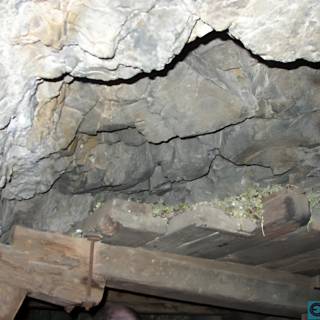The Wooden Ladder Inside the Slate Cave