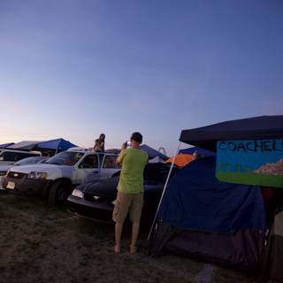 Camping by the Cars