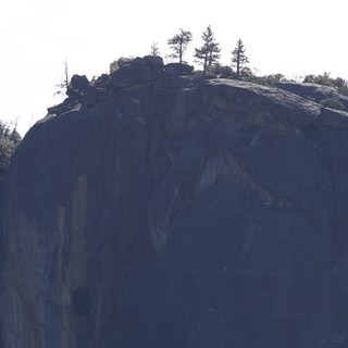 Granite Dome Summit with Pine Trees in Yosemite