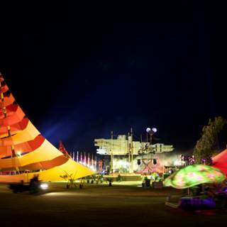 Burning Man Lights Up the Night Sky