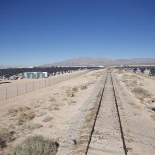 Solar-Powered Train Tracks in the Desert