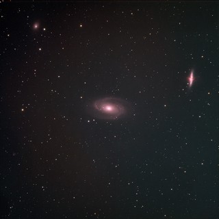 M81 Bode's Galaxy in SHO Narrowband Palette