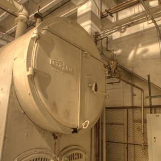 Industrial Boiler in Factory Building