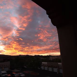 A Spectacular Sunset View from the Balcony