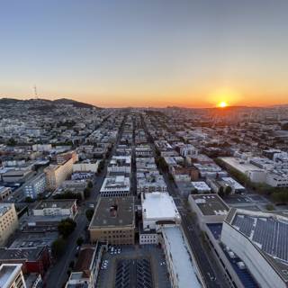 Sunset over San Francisco's Urban Horizon