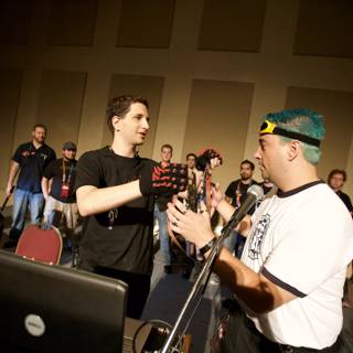 Jeff M meets a band member at Defcon Day 3