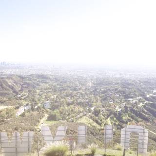 Hollywood Sign Over Griffith Park