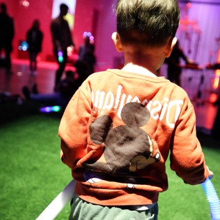Child at Baby Rave Event in Museum