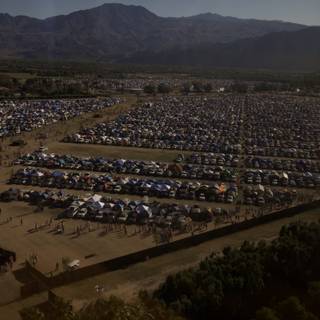 Aerial View of Coachella Weekend 2