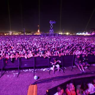 Coachella Concert Crowd Under the Night Sky