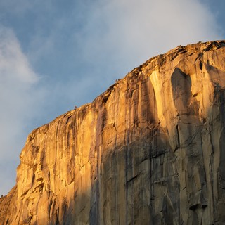 El Capitan Bathed in Golden Hour Sunlight