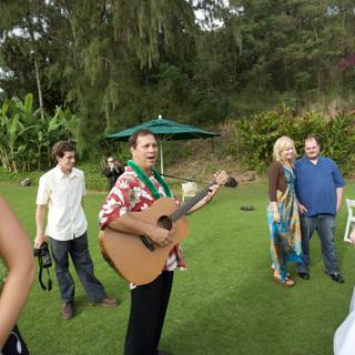 Music Jam in the Hawaiian Grass