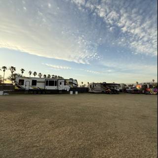 Sunset at the Caravan Park