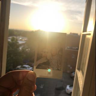 Capturing the Moment: Sunset Polaroid