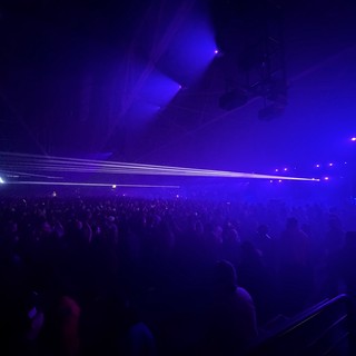 Laser Light Show at Electronic Music Concert