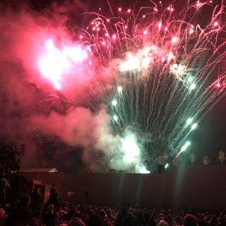 Explosive Fireworks at Los Angeles Concert